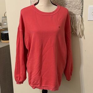 Aerie Coral Oversized Sweatshirt size Medium